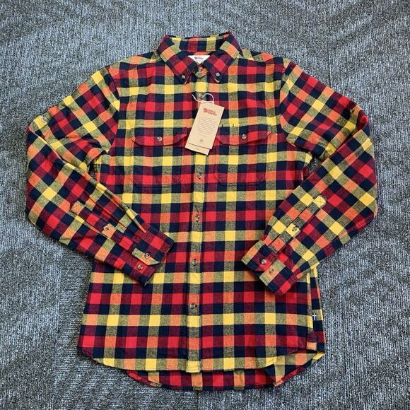 Fjallraven Other - Fjallraven Flannel Shirt Mens Large Red Plaid Skog Slim Fit Long Sleeve Outdoor